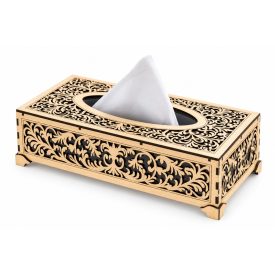 Ornamentikus fa zsebkendőtartó