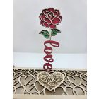 Ajándékdoboz rózsával