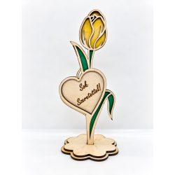 „Sok szeretettel” örökvirág – Tulipán 01